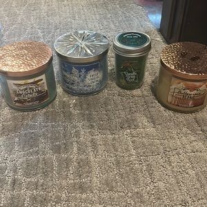 Bath and body works candles, slightly used